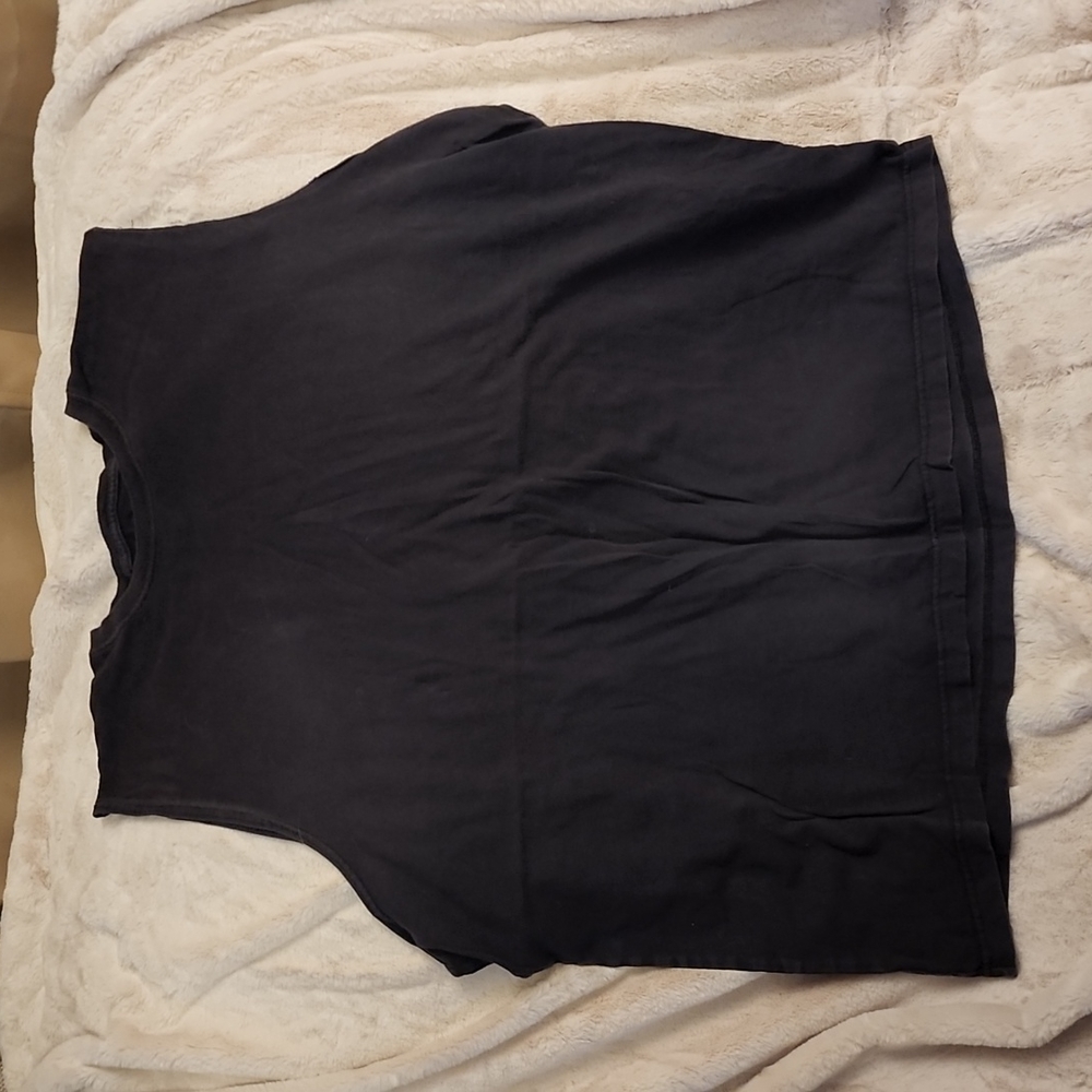 Men's Sleeveless Black Shirt